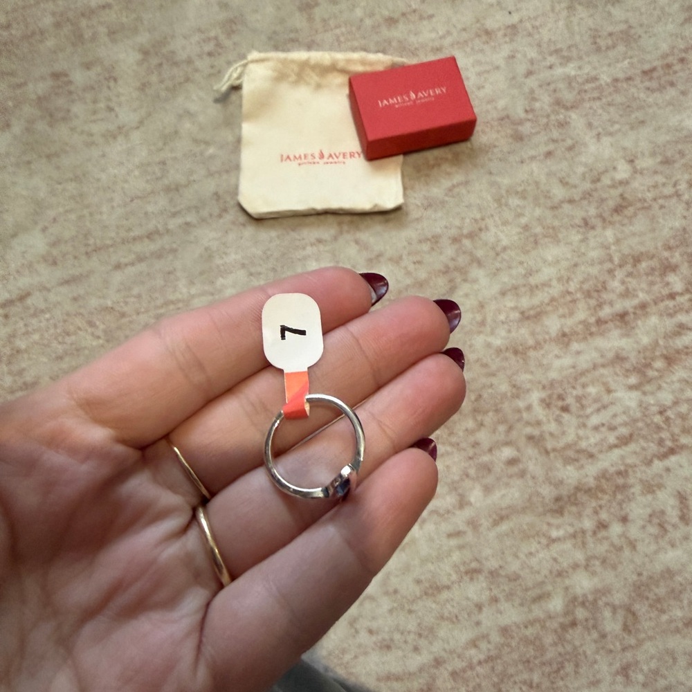 James Avery Silver Script Initial Ring - image 3